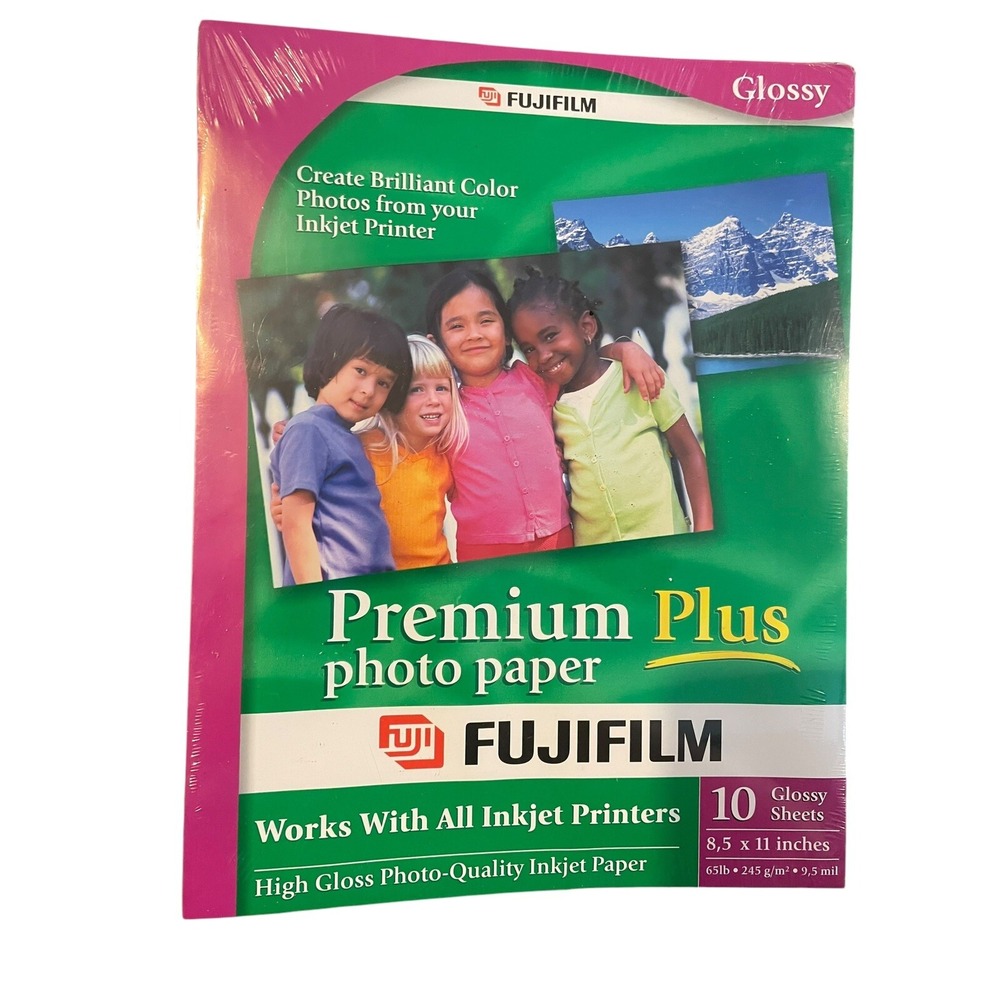 FujiFilm Premium Plus Glossy Photo Paper‎ 8.5x11 90 Sheets 65 lb 9 packs of 10